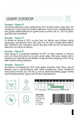 Produktbild von Tomate Pyros F1 Hybride | Tomatensamen von Hortitops