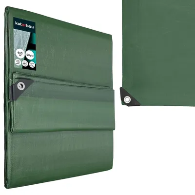 Obrázok produktu pre Plachta, 4 x 5 m, 110 g/m², zelená (olivová)