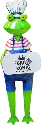 Produktbild von Gartenfigur Frosch Grillen