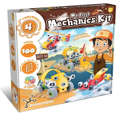 Immagine prodotto di Science4you Il mio primo gioco di costruzione dai 4 anni in su - Giocattolo auto per bambini con oltre 100 pezzi e 4 moduli, set di mattoncini fai da te dai 4 anni in su, giochi e regali per bambine e bambini dai 4 anni in su