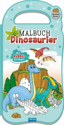Obrázek produktu pro Trötsch omalovánky stírací samolepky Dino 52812