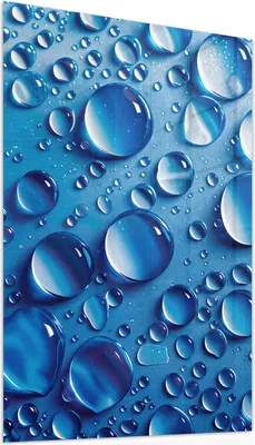Produktbild von Glasbild 50x75cm in XXL für Wohnzimmer, Schlafzimmer Motiv Wassertropfen
