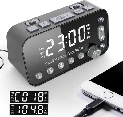 Obrázek produktu pro Rádiobudík Openbox CA1 DAB+/FM, 2x USB port nabíjecí, černý