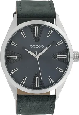 Produktbild von Oozoo Armbanduhr blau Leder Timepieces Herren Analog-Quarzuhr UOC10023