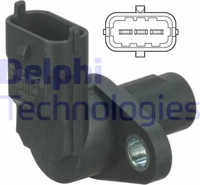 Produktbild von DELPHI Nockenwelleposition Sensor für FIAT Ducato Kastenwagen (250, 290) Nockenwellen SS11149