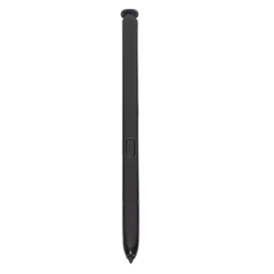 A black stylus pen is shown vertically against a white background.