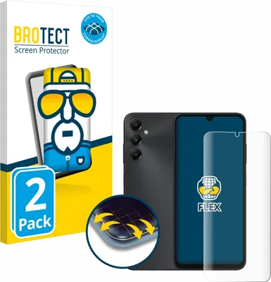 Produktbild von 2x BROTECT Fullscreen Schutzfolie für Samsung Galaxy A05s Displayschutz Folie Fullcover Klar Transparent