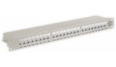 Obrázek produktu pro goobay CAT 6a 19" Patch Panel 24 portů šedý (Bulk)