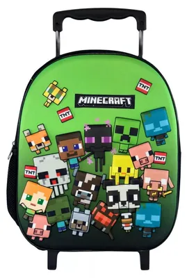 Image de Chariot 3D « Personnages de Minecraft » 32 cm