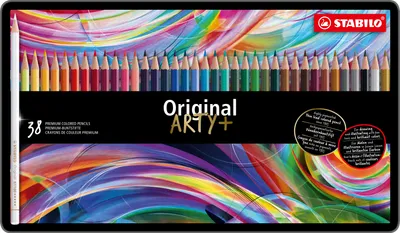 Image de Crayon de couleur premium - STABILO Original - étui métal de 38 couleurs différentes