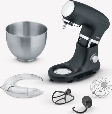 Obrázok produktu pre Severin KM 3898, 5,5 L, Čierna, Strieborná, Nerezová oceľ, 1000 W, 380 mm, 235 mm