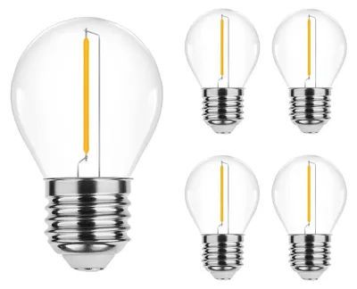 Produktbild von Modee E27 LED Filamentlampe G45 1W 70lm 2700K Extra Warmweiß 5 Stück
