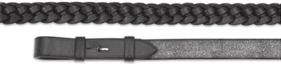 Obrázok produktu pre Aviemore - Opletený opasok, kožený ER699 (54 palcov x 0,6 palca) (čierny)