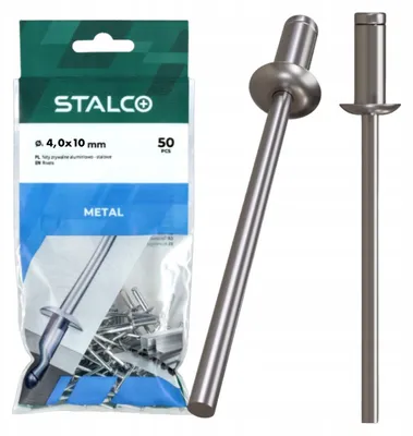 Image de Stalco Rivets aveugles Acier-Aluminium 4x10mm 50 pcs