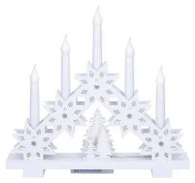 Immagine prodotto di Portacandele natalizio a LED Solight con stelle, 30 cm, 5x LED, 2x AA