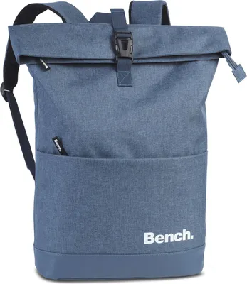 Produktbild von Bench Rucksack Roll-Top CLASSIC Denim, Freizeitrucksack, ergonomisch