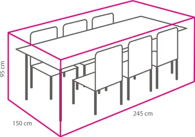 Produktbild von Gartenmöbel-Set Schutzhülle 245x150x95 cm