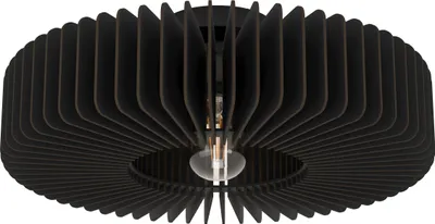 Produktbild von PALOMBAIA Wand-/Deckenleuchte Lampe Beleuchtung - H17,5 x Ø50 cm - schwarz - 1X40W exkl. - IP20