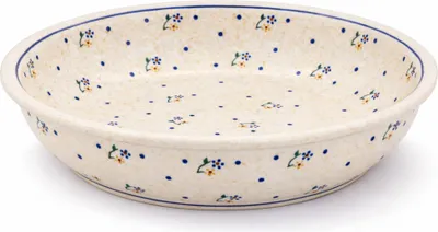 Produktbild von Original Bunzlauer Keramik große 2,7 Liter Schüssel Schale Ø33,2 cm Obstschale Servierschüssel Beilagenschale Design 111