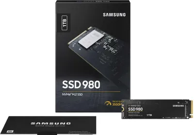 Produktbild von Samsung 980, 1 TB, M.2, 3500 MB/s