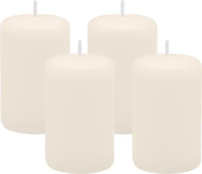 Produktbild von 4er Set Adventskranzkerzen Elfenbein Ø 50 x 80 mm