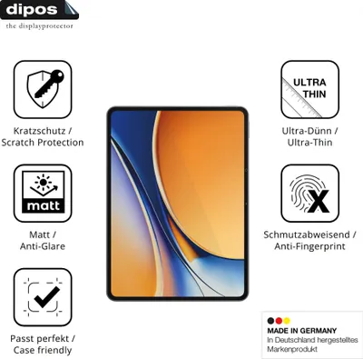 Produktbild von 2x Schutzfolie für Realme Pad 3 11.6 Zoll matt Displayschutzfolie Folie Display Schutz dipos