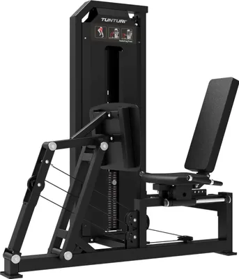 Produktbild von Tunturi Platinum Seated Leg Press Kraftstation – Fitnessgerät für Beintraining – Homegym mit 200 kg gewichtsstack – Selektorisiert – V-Serie