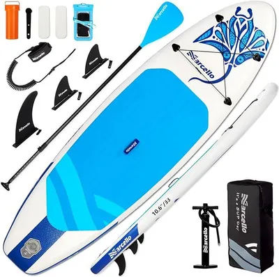 Imagen del producto de Tabla de paddle surf con asiento, de gran anchura, disponible en dos tamaños: 10,6' x 33" x 6" y 11' x 35" x 6"