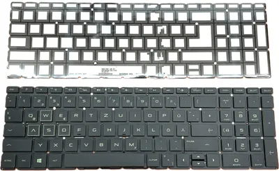 Image de Clavier FRANÇAIS Éclairage vert compatible avec HP 15-da0207ng