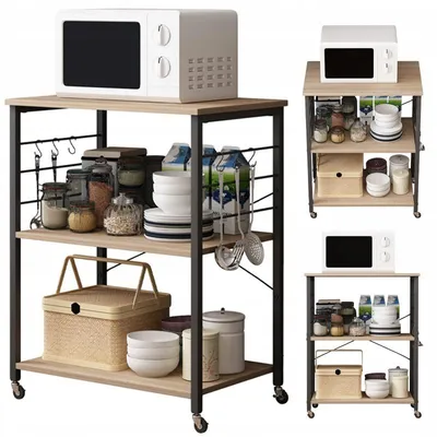 Immagine prodotto di Mobile Su Ruote / Tavolino Da Colazione / Carrello Da Cucina 60 Cm