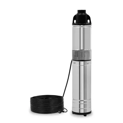 Produktbild von EBERTH 4" Tiefbrunnenpumpe Brunnenpumpe aus rostfreiem Edelstahl, Elektrisch 750W, Durchmesser 4 Zoll (10cm), Anschlussgewinde 1 1/2 Zoll