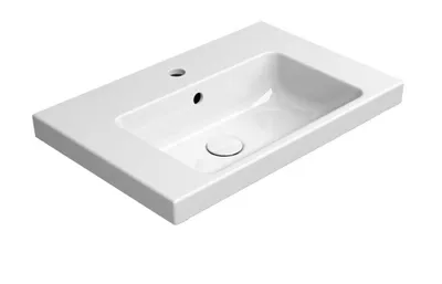 Immagine prodotto di Sapho GSI Norm - Lavabo 600x400 mm, con sfioratore, con 1 foro per rubinetto, ExtraGlaze, bianco 8636111