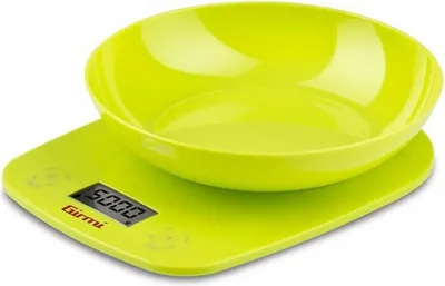 Image de Girmi PS01 Balance de cuisine électronique verte avec bol LCD 5kg