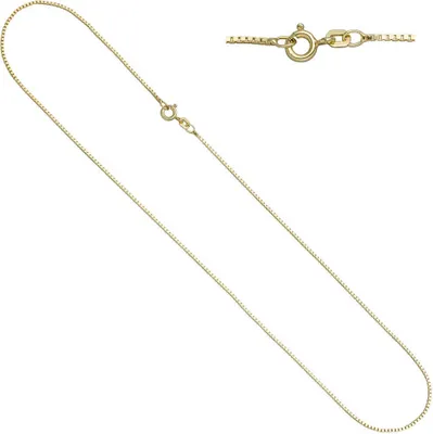 Produktbild von 1,3mm Venezianerkette Kette Collier Halskette aus 925 Silber vergoldet 50cm