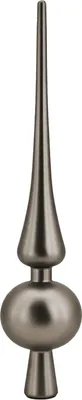 Produktbild von Tannenbaumspitze Plastik S11 silber dunkel matt