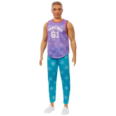 Produktbild von Barbie Ken Fashionistas Puppe im Sternen Jersey, Anziehpuppe