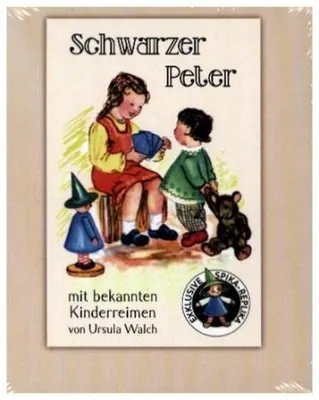 Produktbild von Schwarzer Peter Kartenspiel mit Kinderreimen, 24 Karten