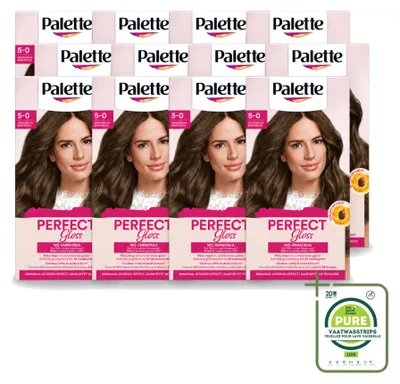 Produktbild von 12 x Palette Perfect Gloss Auswaschbare Haartönung 5 Mittelbraun - Großpackung - 12 Stücke