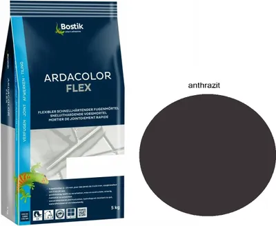 Produktbild von Bostik Ardacolor Flex Fuge anthrazit 5Kg Fliesen Naturstein Fugenmasse-mörtel