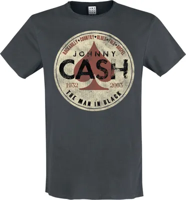 Produktbild von Johnny Cash T-Shirt Herren Amplified Collection - The Man In Black charcoal M