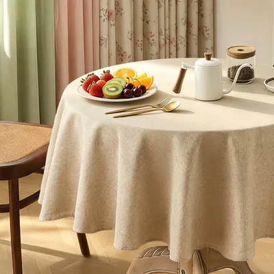 Immagine prodotto di Tovaglia rotonda, diametro 140 cm, lavabile, per caffè