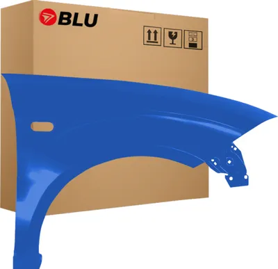 Produktbild von BLU Kotflügel Passend für Seat Altea 5P1/5P5 LW5P Rechts Blau AzulApollo | 2004-2015 | Vorderseite Vorne | Lackiert | Einbaufertig