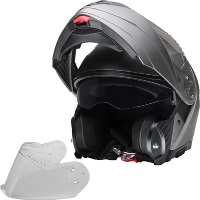 Obrázek produktu pro Přilba CMX Klapphelm Prometheus, titanově šedá matná, včetně náhradního vizíru, sada "M"