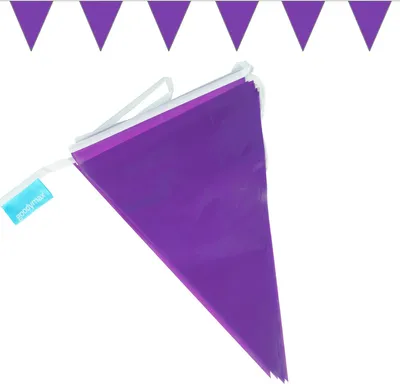 Produktbild von Goodymax® Wimpelkette 10 m Violett