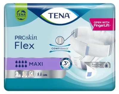 Produktbild von 3x TENA Flex Maxi Inkontinenzvorlage mit Hüftbund Gr. M | Packung (22 Stück)