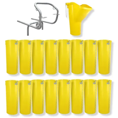 Produktbild von Profi Bauschuttrutsche Schuttrutsche Schuttrutschen Schuttrohr SET (18-tlg 17 m)