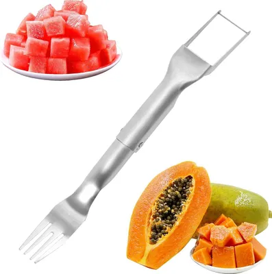 Produktbild von Wassermelonenschneider aus Edelstahl | Küchenzubehör zum Schneiden von Obst | Schneidewerkzeug für Camping, Zuhause, Partys, Küche, Outdoor und Restaurant