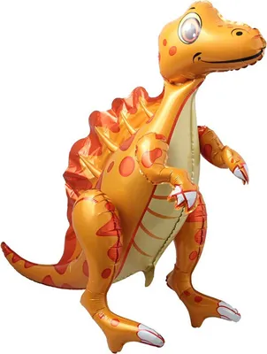 Produktbild von Folienballon 3D Dinosaurier mit beweglichen Beinen, 17 Braun ca. 75 x 60 cm