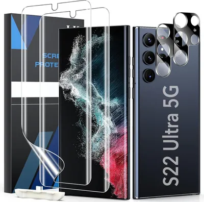 Obrázok produktu pre Ochranný kryt Samsung Galaxy S22 Ultra 5G ochranná fólia na fotoaparát TPU fólia 3D ochrana obrazovky