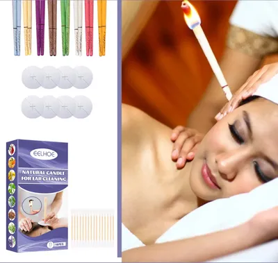Produktbild von 16 Stück Ohrenkerzen Ohrenschmalz Ohrkerzen Natürliche Entferner Bienenwachs Ohr Reinigung Kegelkerzen Aromatherapie Ohrreiniger Pflegewachs Retoo